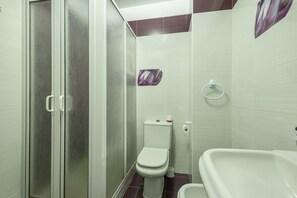 Een douche, gratis toiletartikelen, een haardroger, handdoeken