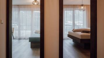 2 chambres, fer et planche Ă repasser, Wi-Fi gratuit, draps fournis