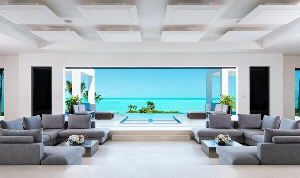 Pool - Luxurious 11 bedroom beach villa on Long Bay Beach (Long Bay Hills)