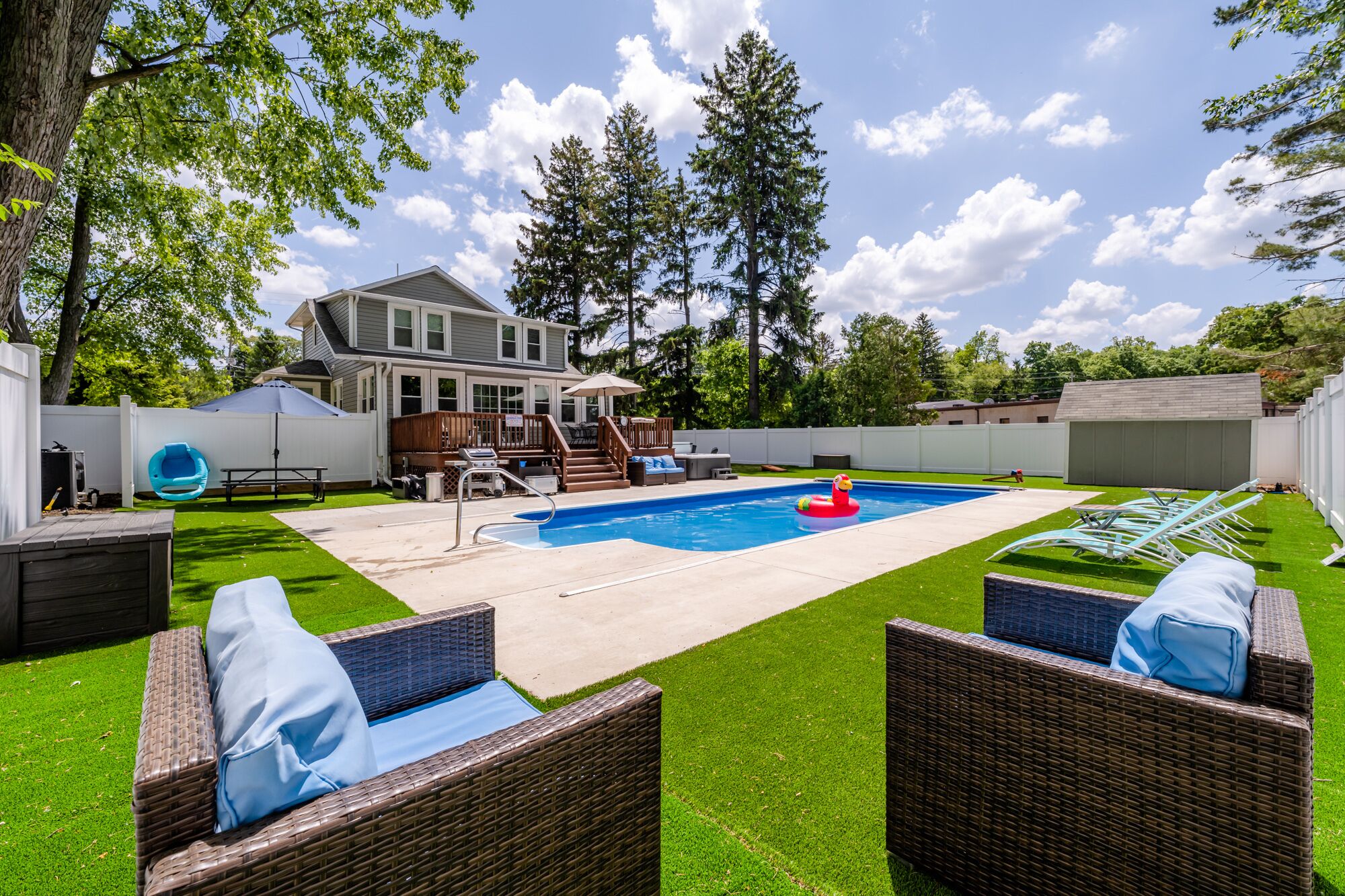 2025 Open! New Buffalo Home With Private Heated Pool and Hot Tub!
