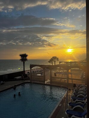 Outdoor pool, a heated pool - Beach Front Condo-Amazing Ocean Views-Direct Access- Two Awesome Pools/Hot Tubs (Panama City)