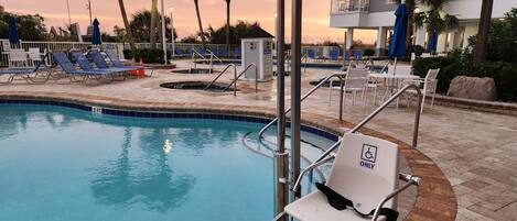 Indoor pool, outdoor pool