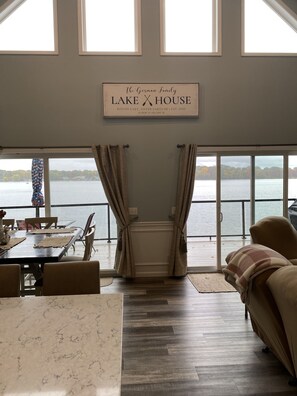 Main floor lake view