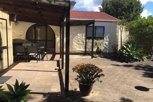 Private north facing yard