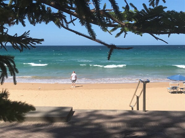 On the beach