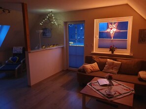 TV, DVD player, books