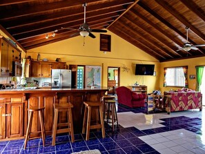 Smart TV - Gold Standard: Private Home, Infinity Pool on the Beach & Reef View (San Pedro Town)