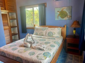 3 bedrooms, iron/ironing board, travel cot, WiFi