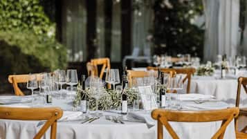 Aussenbereich für Bankette