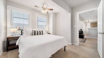 1 bedroom, iron/ironing board, travel crib, free WiFi