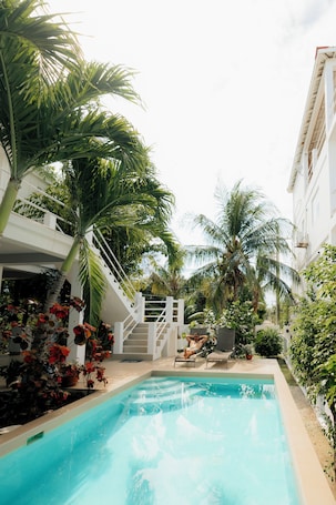 Pool. "Charming Private Balcony Studio: Your Perfect Retreat Awaits!"