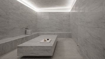 Salas de tratamiento para parejas, baño de vapor y masajes