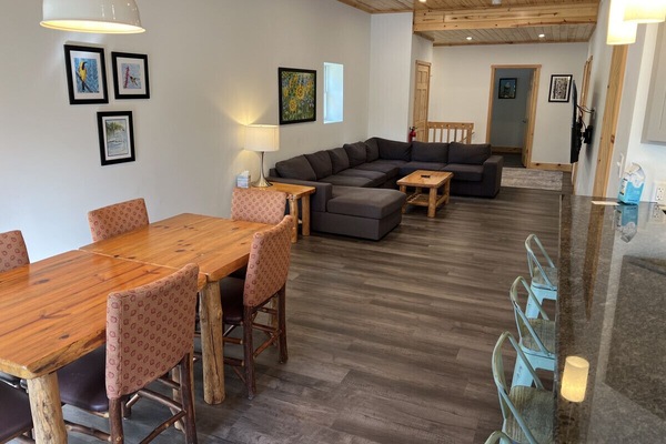Dining and living area