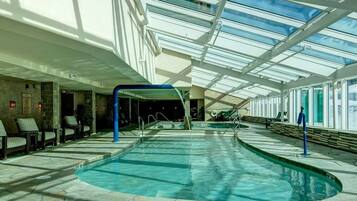 Indoor pool, a heated pool