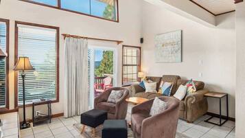 Smart TV, fireplace, foosball, offices