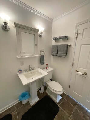Hair dryer, towels