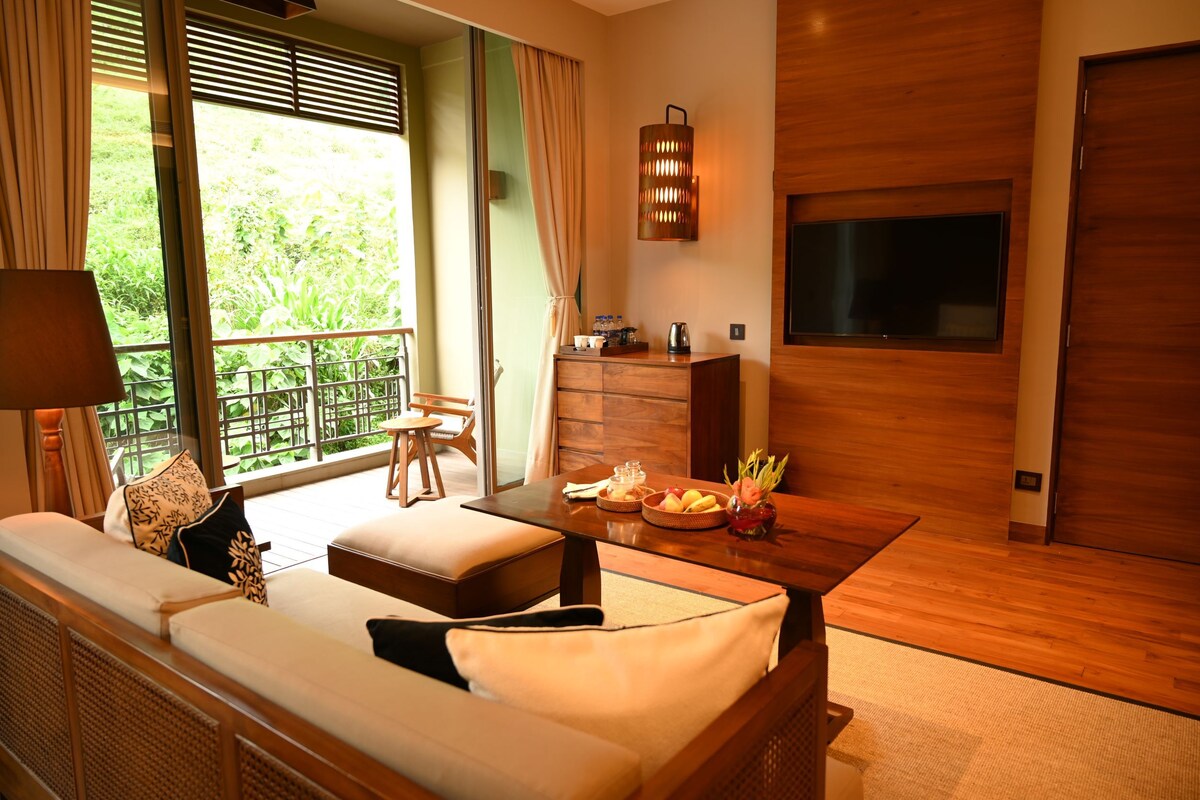 Chambre Premium, 1 très grand lit, vue jardin
