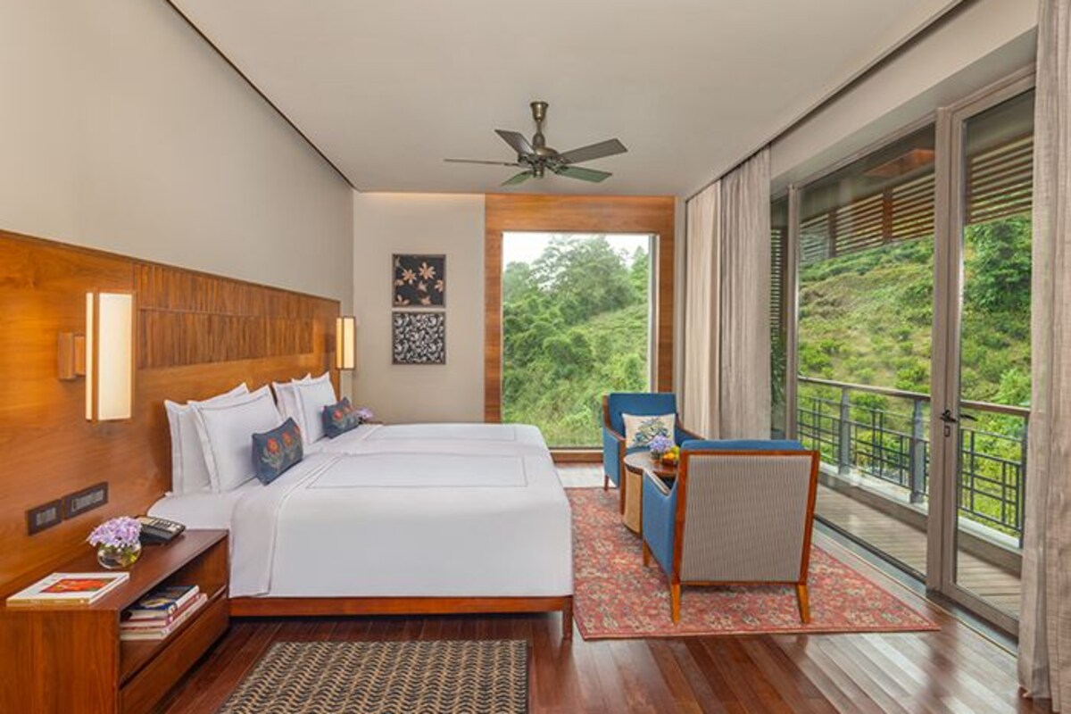 Chambre avec lits jumeaux, balcon, vue jardin (Grand Luxury)