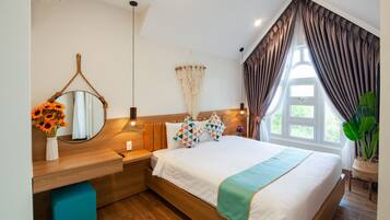 Ropa de cama de alta calidad, colchones con efecto memoria y minibar