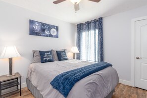 1 bedroom, travel cot, WiFi, bed sheets