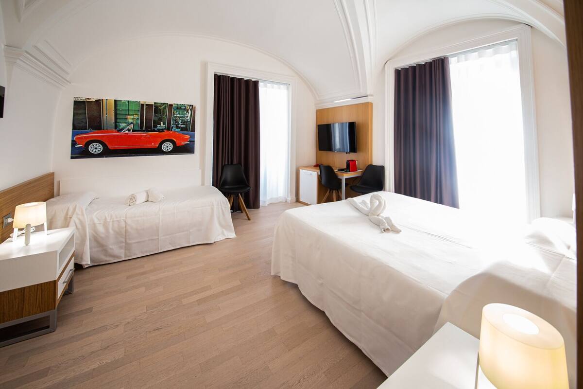 Deluxe Triple Room | Premium bedding, down comforters, memory foam beds, desk