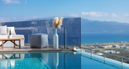 Blue Argyrie, heated pool, luxury, brand new complex of two villas