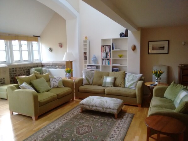 Smart TV, DVD player, books