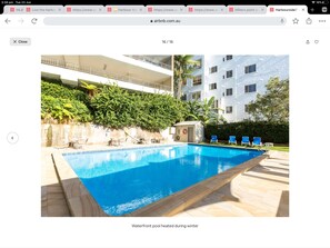 Piscine extérieure, piscine chauffée