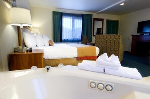 Apartemen, 1 Tempat Tidur King, perapian, pemandangan gunung | 1 kamar tidur dan Wi-Fi gratis
