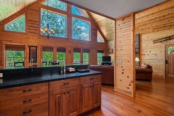 Interior - River Gem on the river with a private location (Hiawassee)