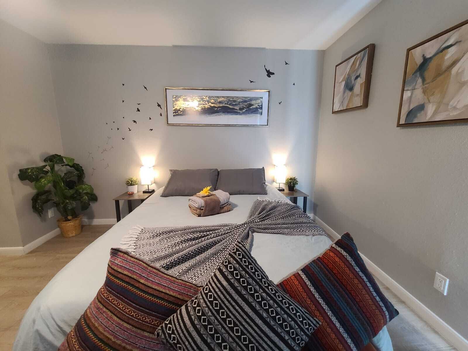 1 bedroom, iron/ironing board, free WiFi, bed sheets