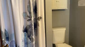 Shower, hair dryer