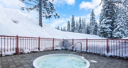 Fully Equipped Creekside Studio with Outdoor Shared Hot Tub and Pet Friendly!!