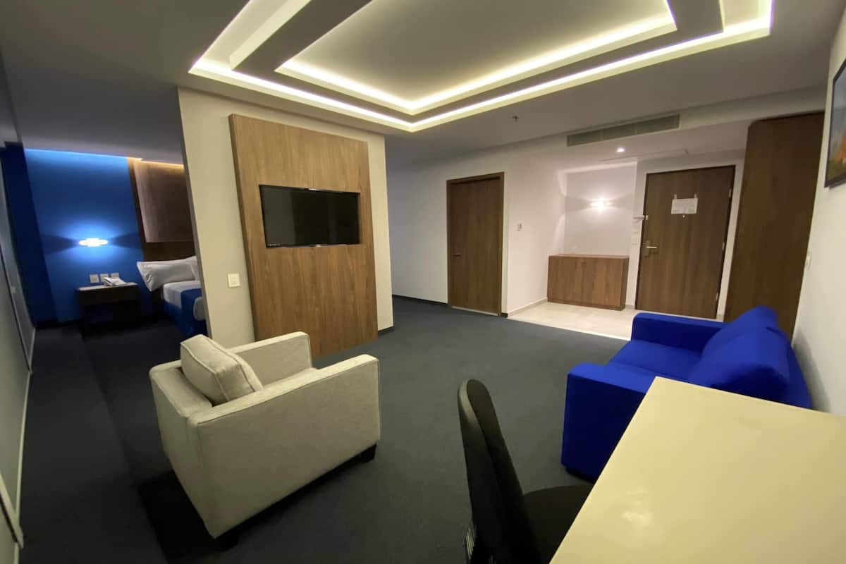 Suite, 1 cama de matrimonio grande, no fumadores | Decoración individual, escritorio, espacio para trabajar con un portátil