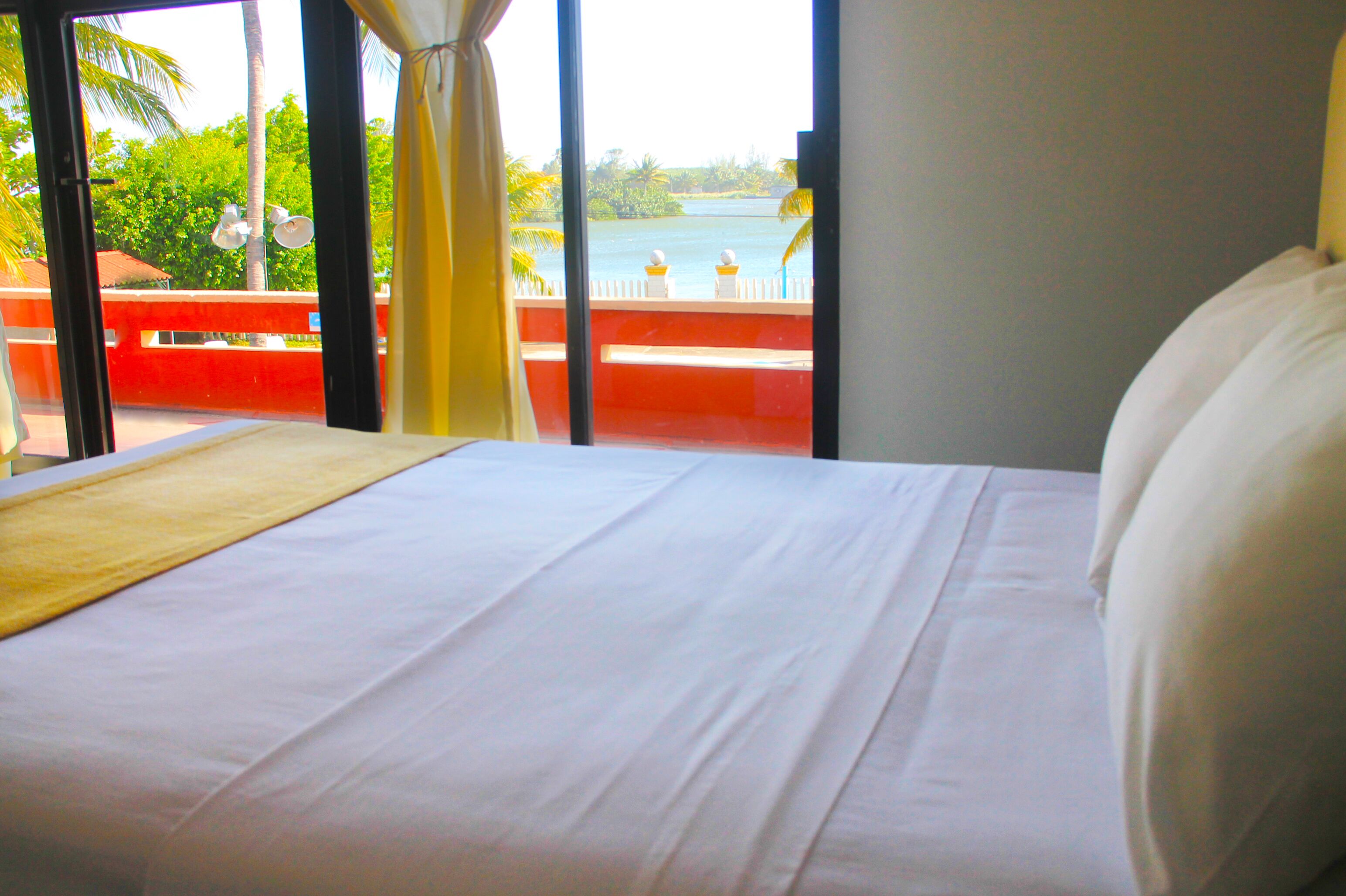 family quadruple room, 2 double beds | view from room