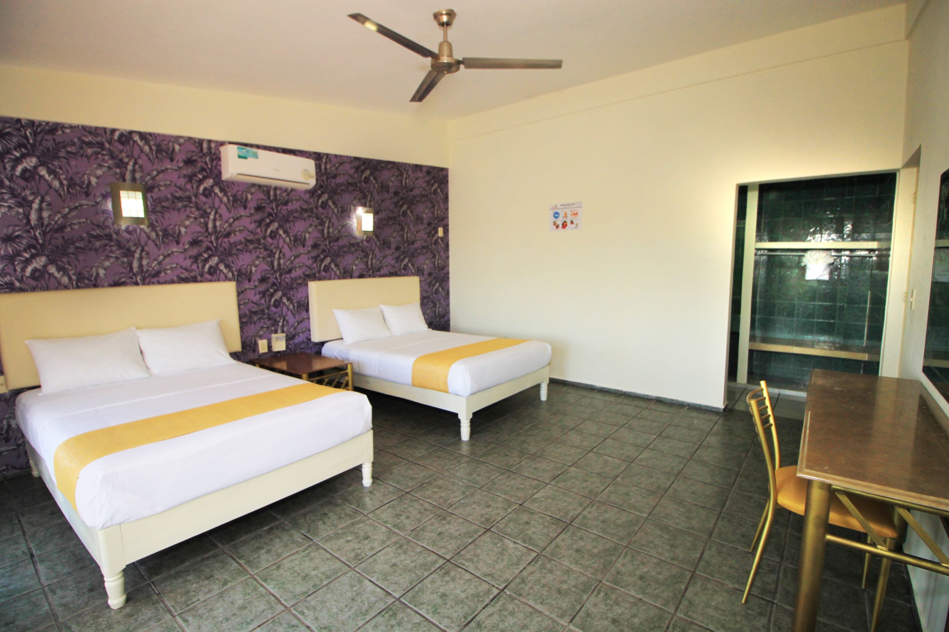 family quadruple room, 2 double beds | desk, iron/ironing board, free wifi, bed sheets