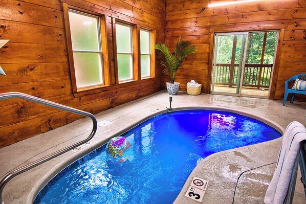Indoor pool, a heated pool