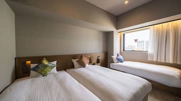 Down duvets, in-room safe, blackout curtains, iron/ironing board