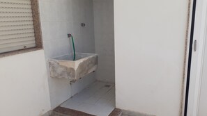 Duschwanne, Handtücher