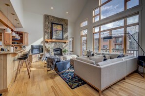 Smart TV, fireplace, video games, books