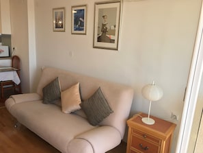 Apartment (Comfort One Bedroom Apartment) | Living room | 25-inch flat-screen TV with cable channels, TV