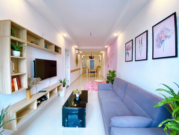 Luxury Apartment | Living room - Trang's Apartment Vung Tau Melody Tower (Ho Chi Minh City)