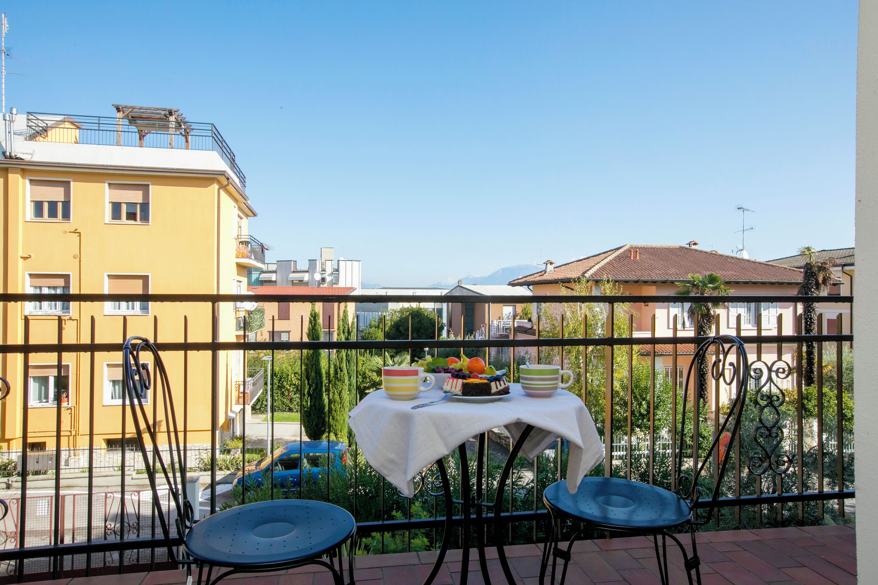 Familienapartment, Mehrere Schlafzimmer (Villa Mimosa Appartamento 5) | Balkon