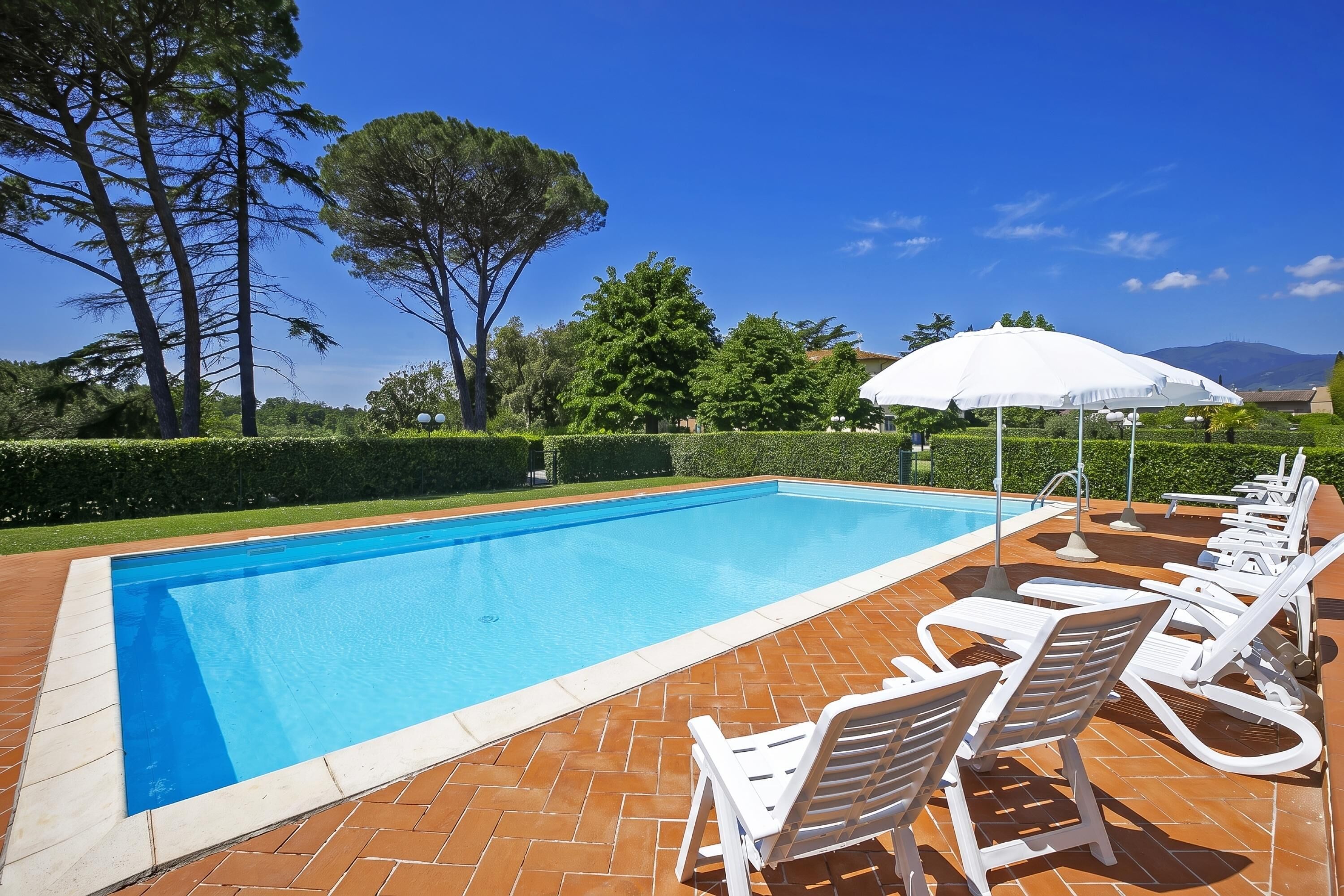 Family Villa, 4 Bedrooms, Fireplace, Mountainside (Tenuta Santa Colomba) | Pool | Seasonal outdoor pool