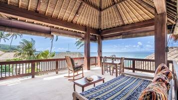 Uitzicht vanaf balkon