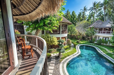 Double Room with Balcony and Pool/Garden View | Balcony view