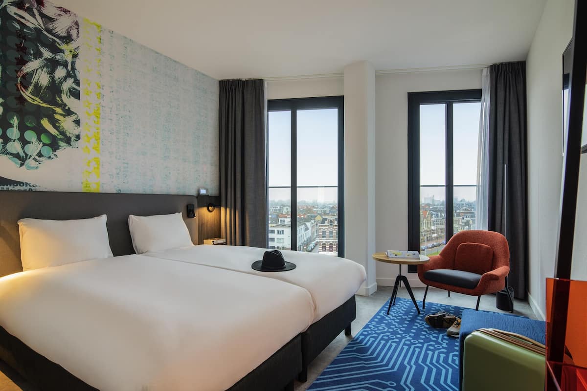 In-room safe, blackout curtains, iron/ironing board