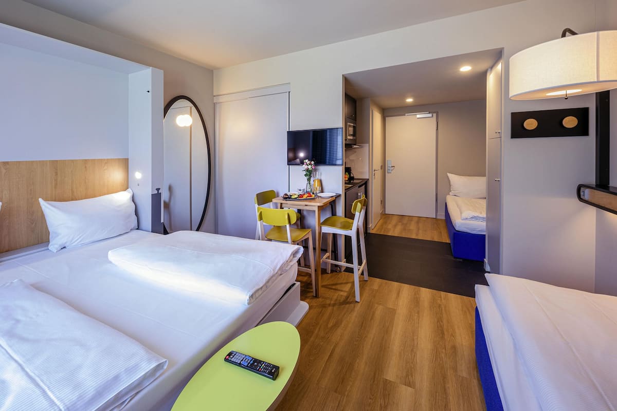 Studio, Multiple Beds | In-room safe, desk, blackout drapes, soundproofing