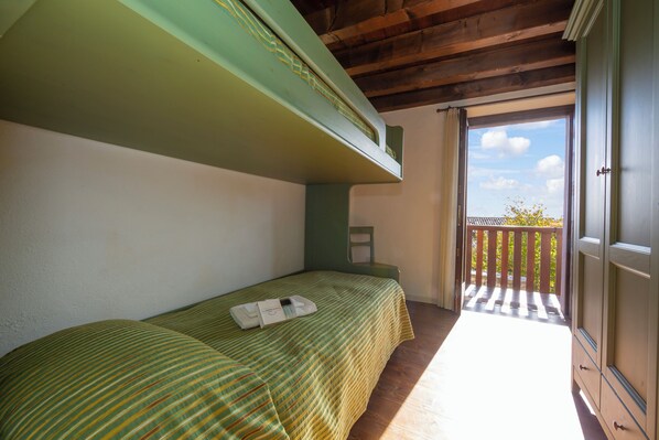 Family Apartment, Multiple Bedrooms, Mountainside (Liano Orchidea-Private Terrace & park) | View from room - Liano Iris - Terrace & parking place (Gargnano)