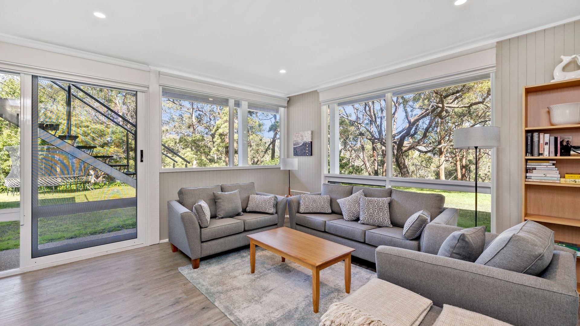 TV, DVD player, books